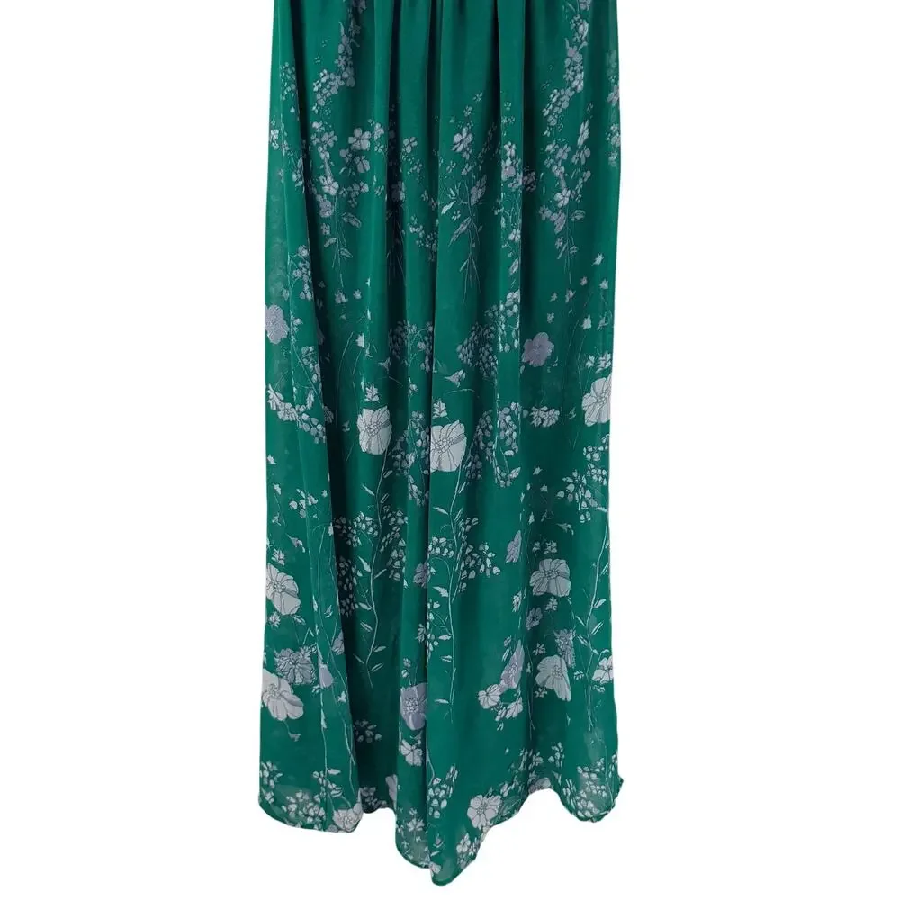 Free People Green Floral Jumpsuit 0 Strappy